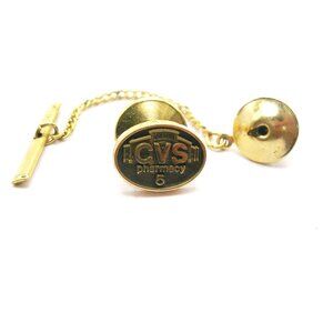 Vintage 10 Karat Gold Tie Tack Pin CVS Pharmacy Service Award